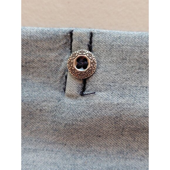 Miss Me Women's Small Denim Style Long Sleeve Zip-Up Dress viscose & Cotton - Picture 7 of 10